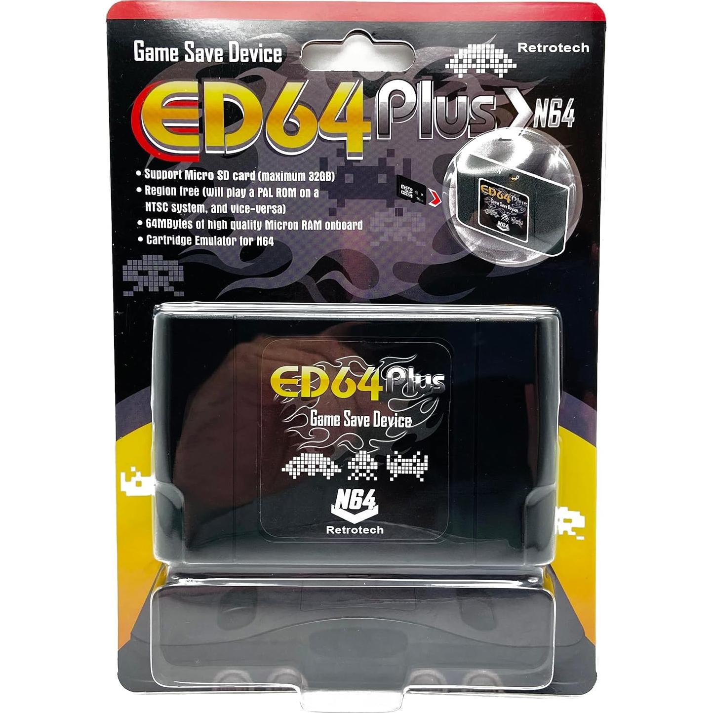 Cartucho Multi Juego Retrotech ED64 Plus 340 en 1 para N64