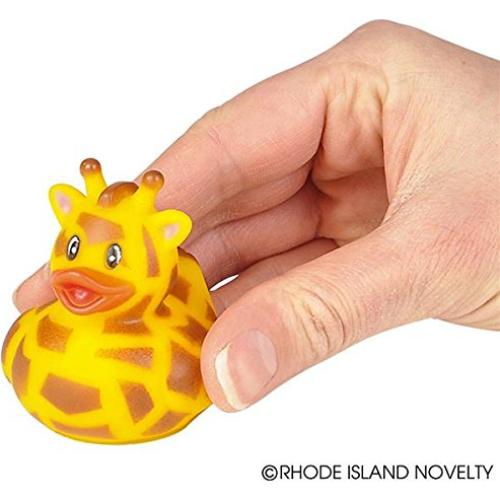 Patitos de goma zoológicos 12 unidades 5 cm