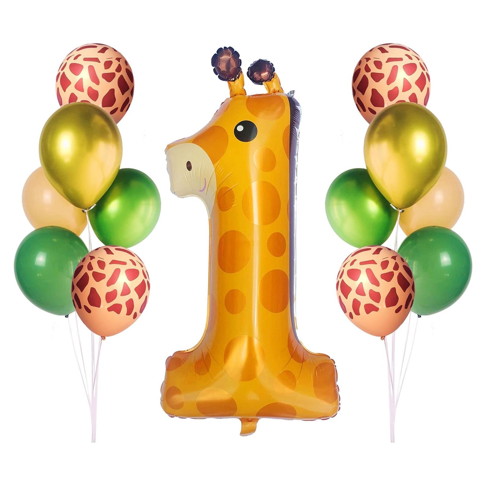 Globo Jirafa 40 cm TWIHWEI Decoración Safari 13 Pcs