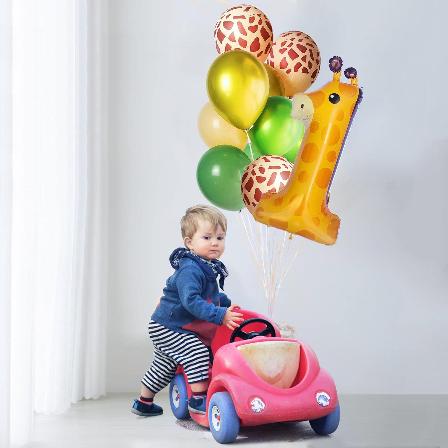 Globo Jirafa 40 cm TWIHWEI Decoración Safari 13 Pcs