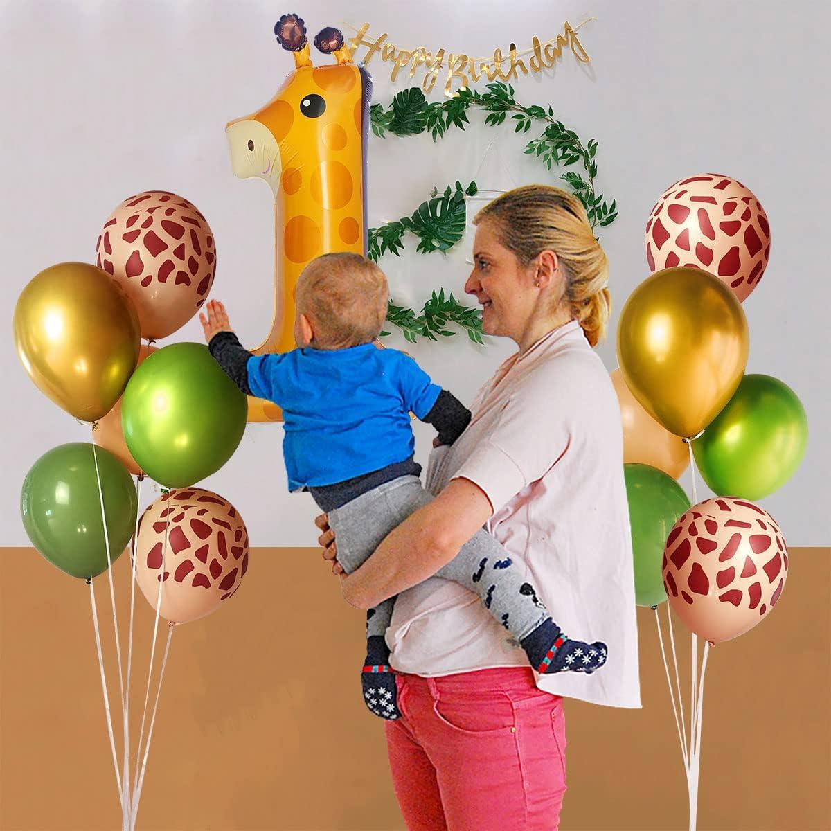 Globo Jirafa 40 cm TWIHWEI Decoración Safari 13 Pcs