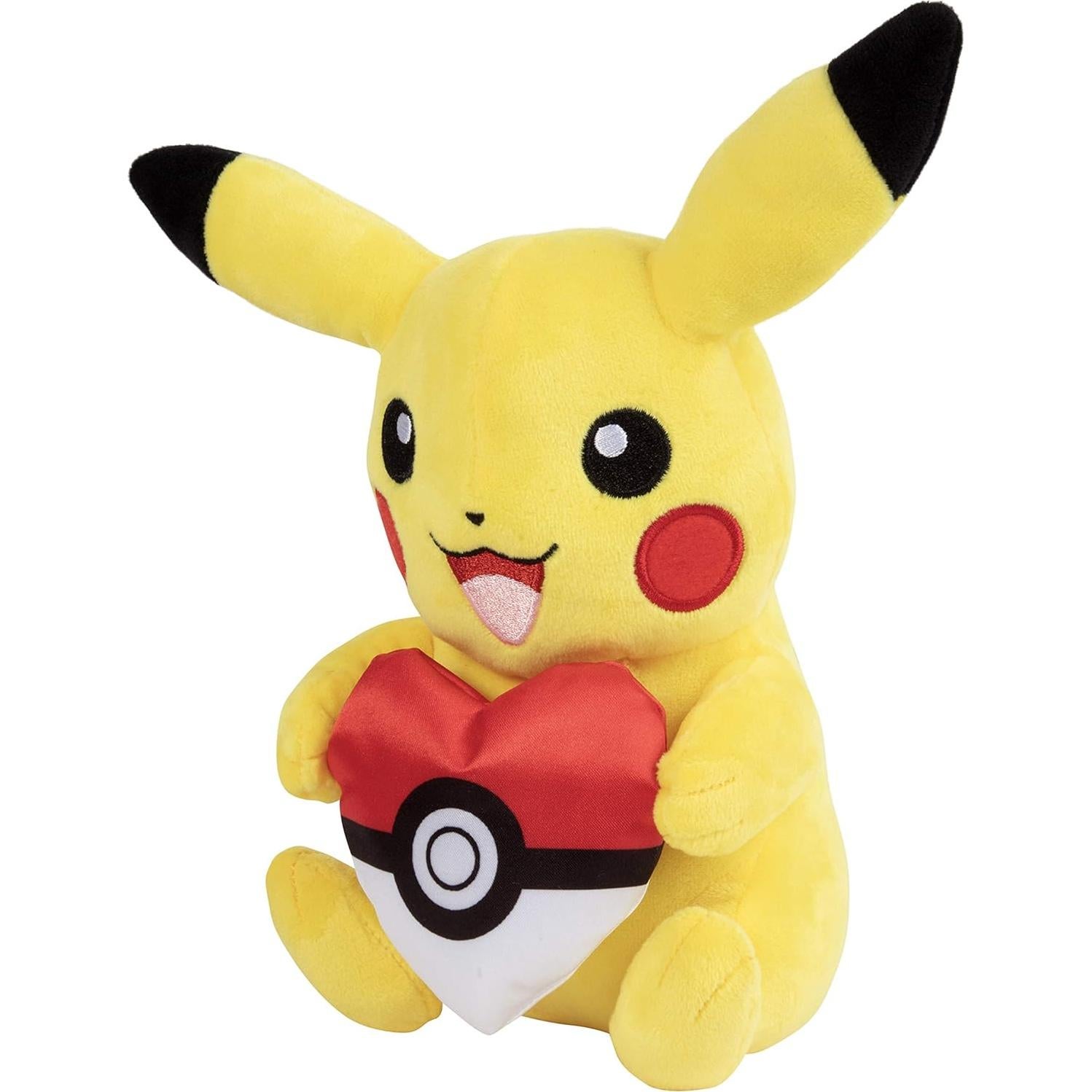 Peluche Pikachu 20 cm con Pokébola Corazón - Jazwares