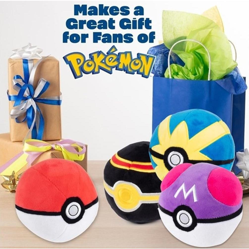 Pelotas de Pokémon Plush 4-Pack Jazwares - 10 cm - Regalo Niños