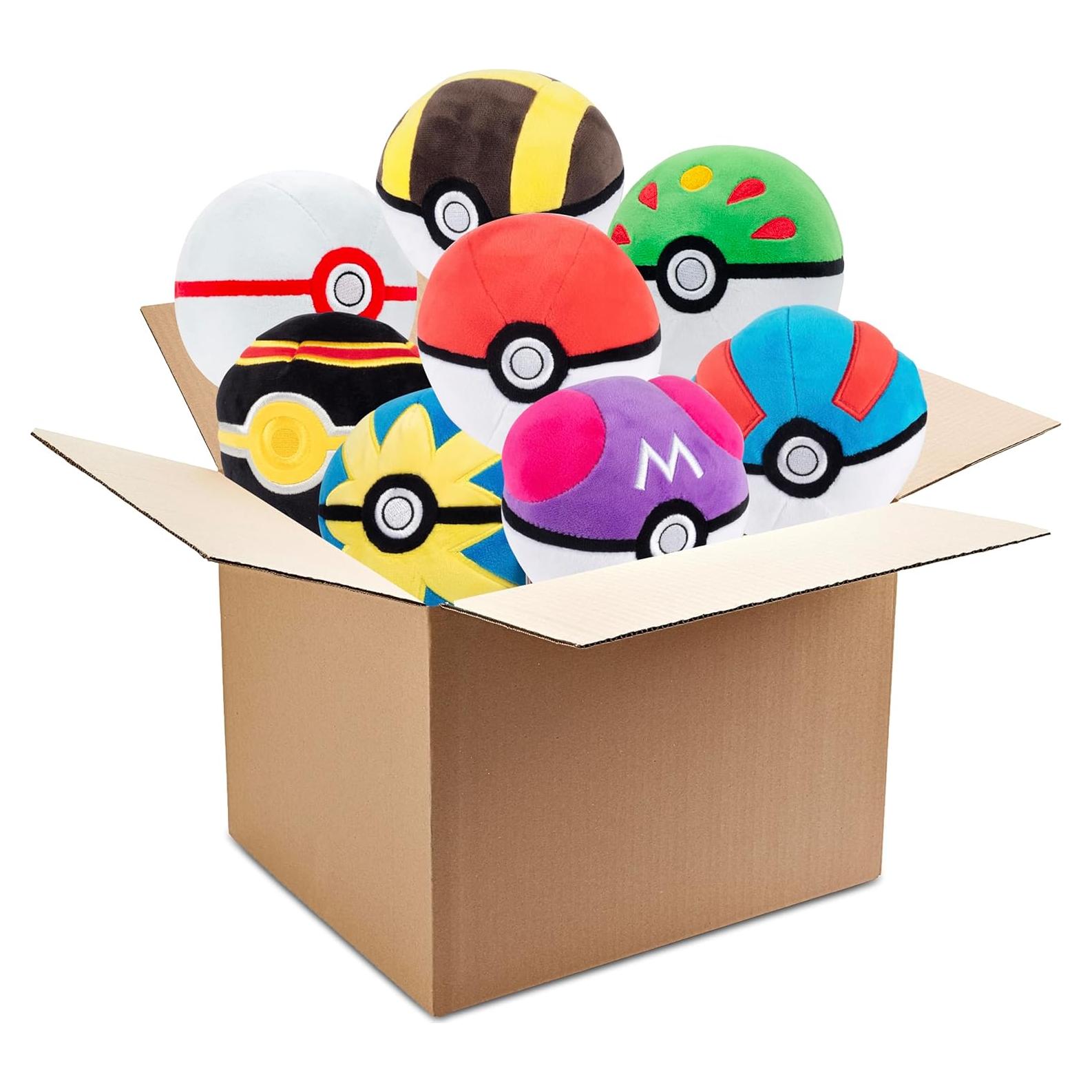 Pokemon Peluches Poke Ball 3-Pack Jazwares - 12.7 cm