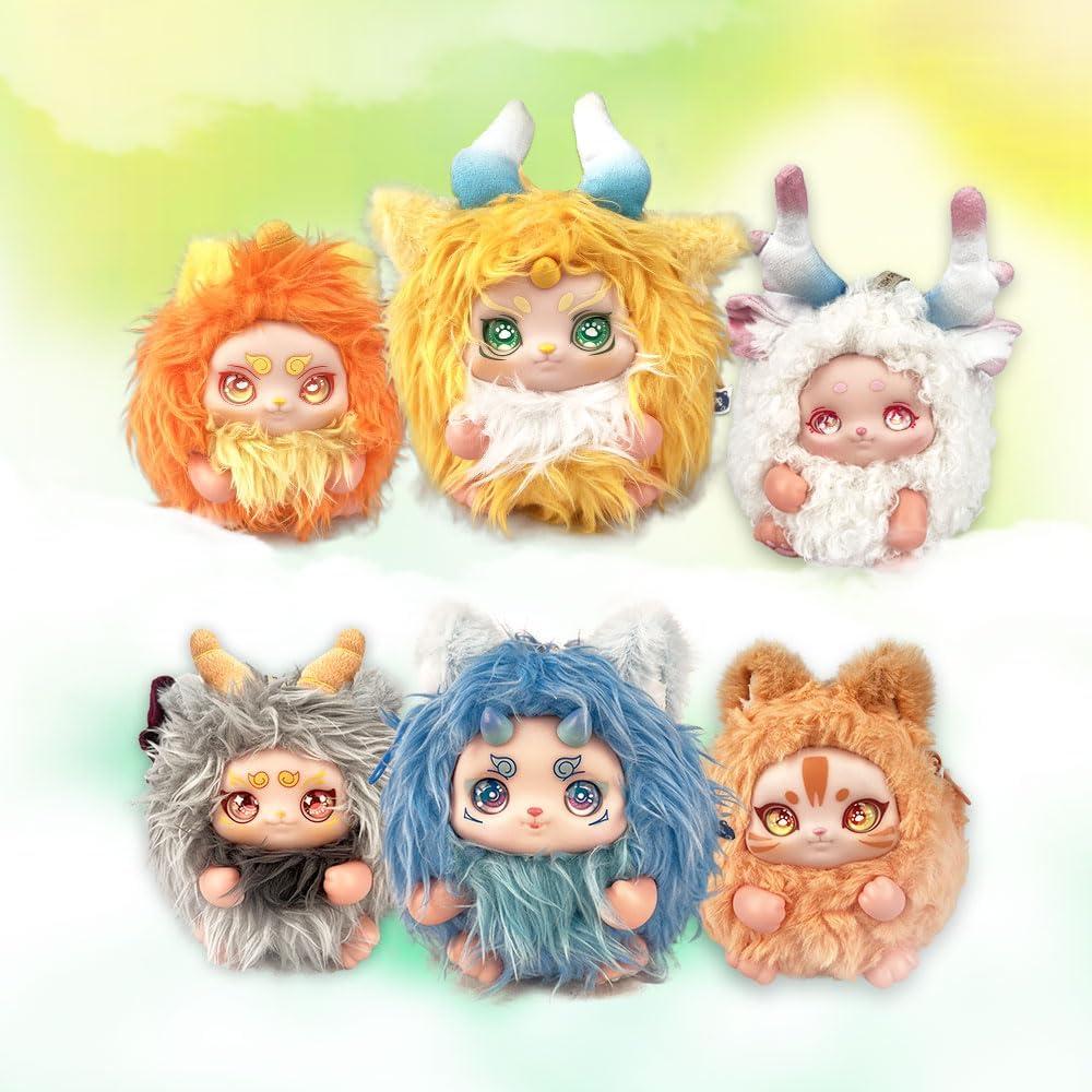 Bolso de Peluche Azul Globebill 13x13x10cm Doble Función