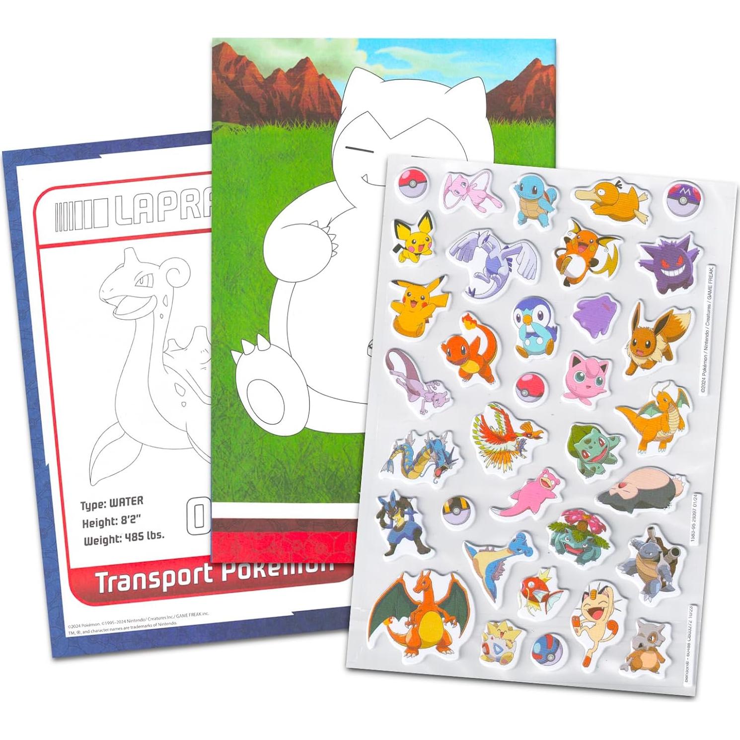 Set de Libros para Colorear Pokemon Bendon - 32 Páginas