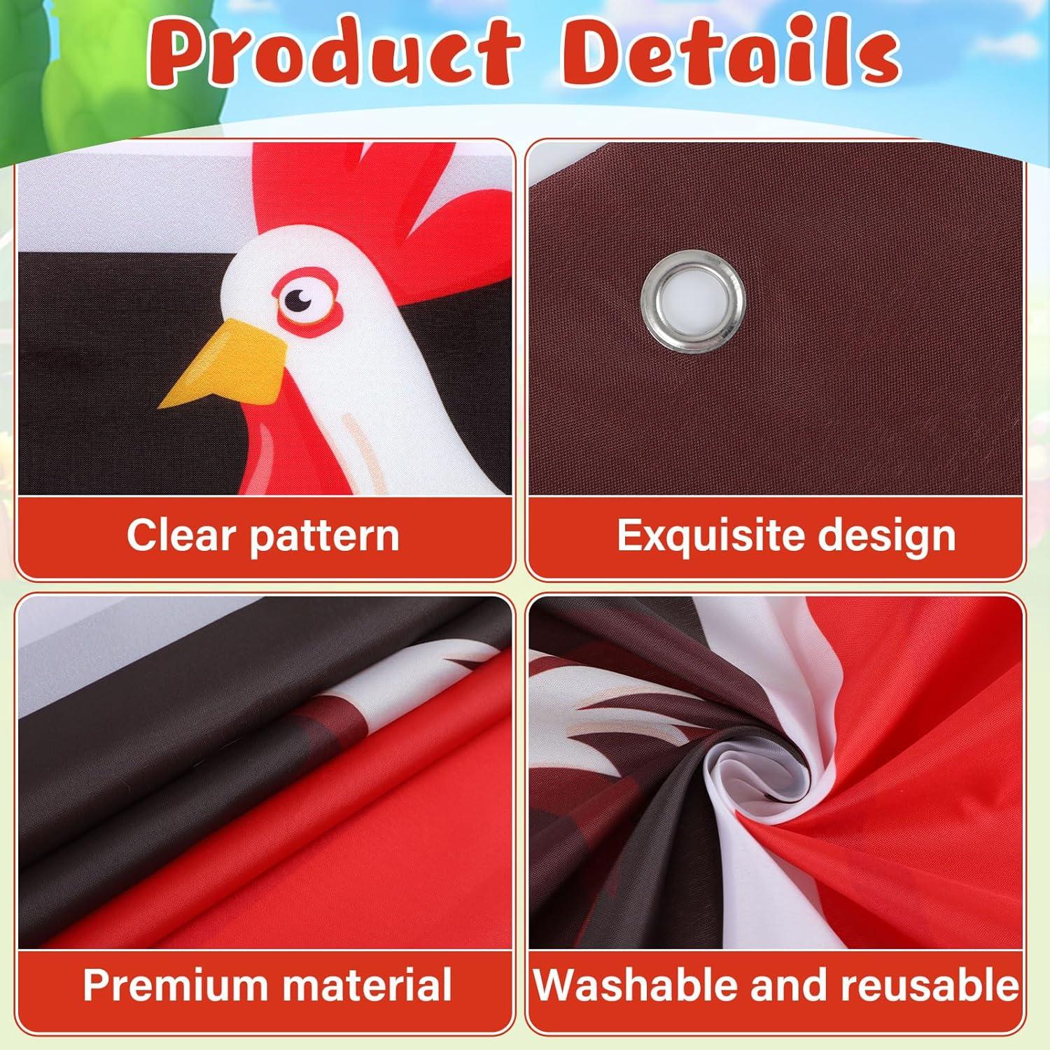 4Pcs Farm Animal Party Porch Banner Farm Birthday Party Decoration Barn Door Cover Hanging Banner Barnyard Awning Backdrop for Animal Birthday Photo Booth Props Supplies