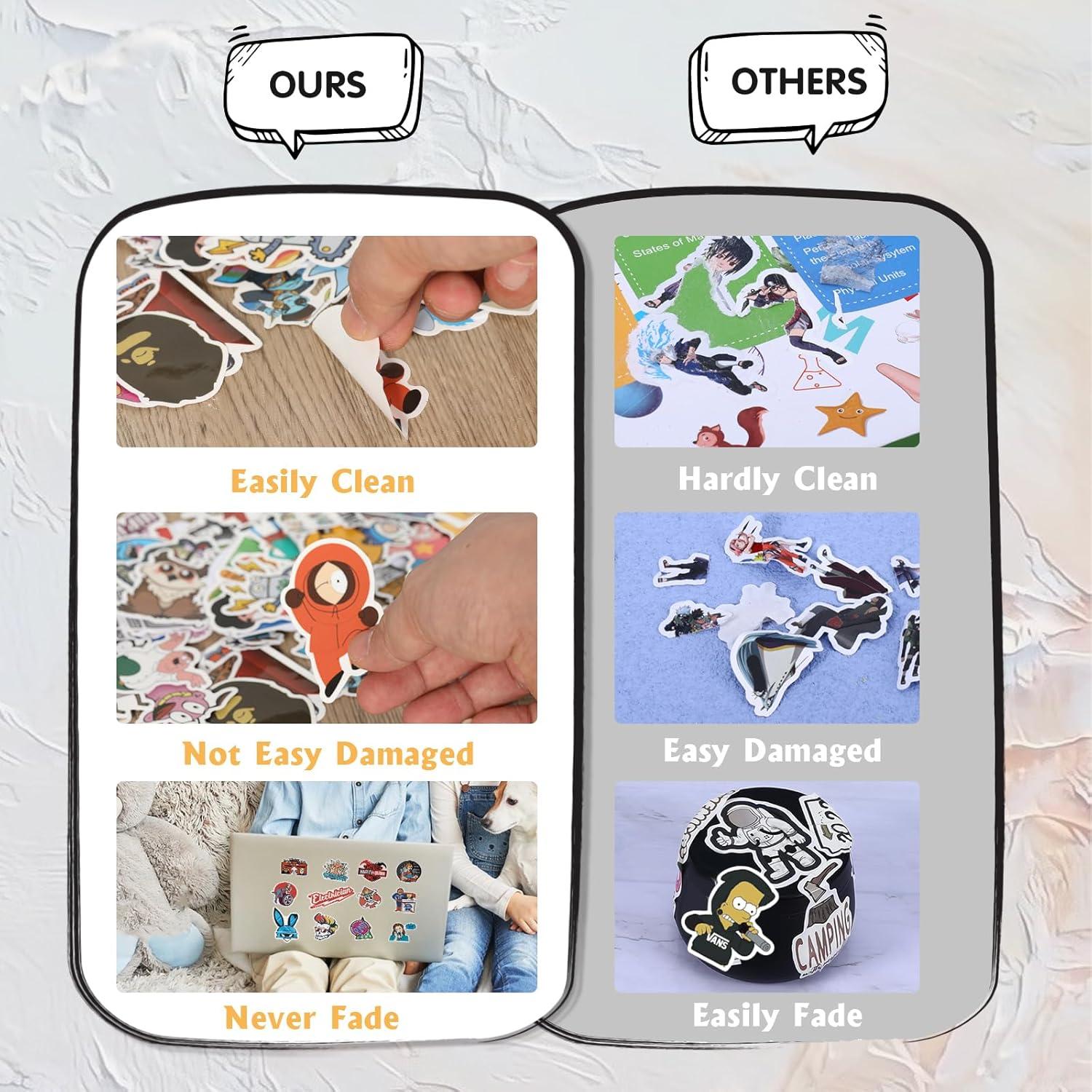 Paquete de Stickers Geniales Arme 400 Piezas Vinilo Impermeable