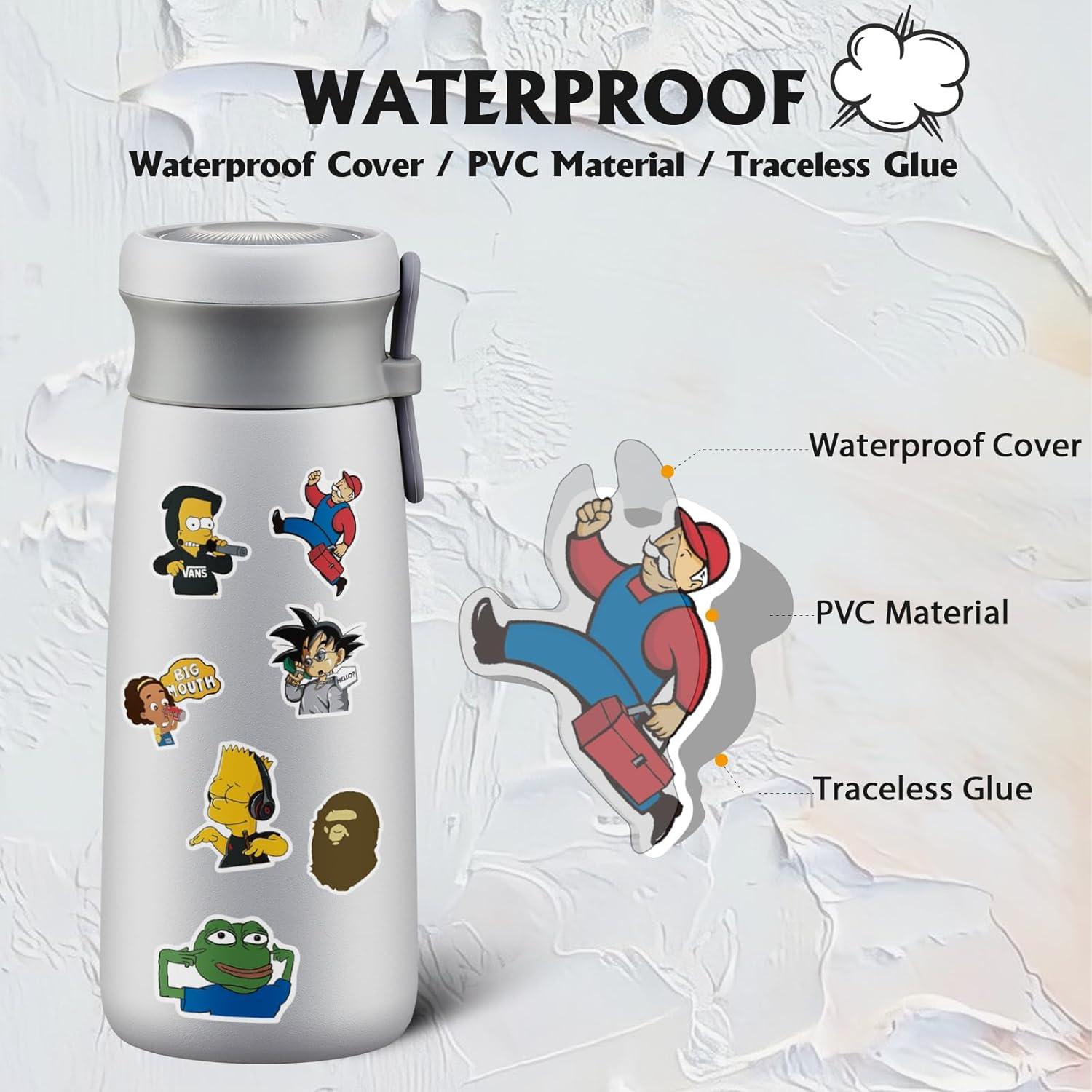 Paquete de Stickers Geniales Arme 400 Piezas Vinilo Impermeable