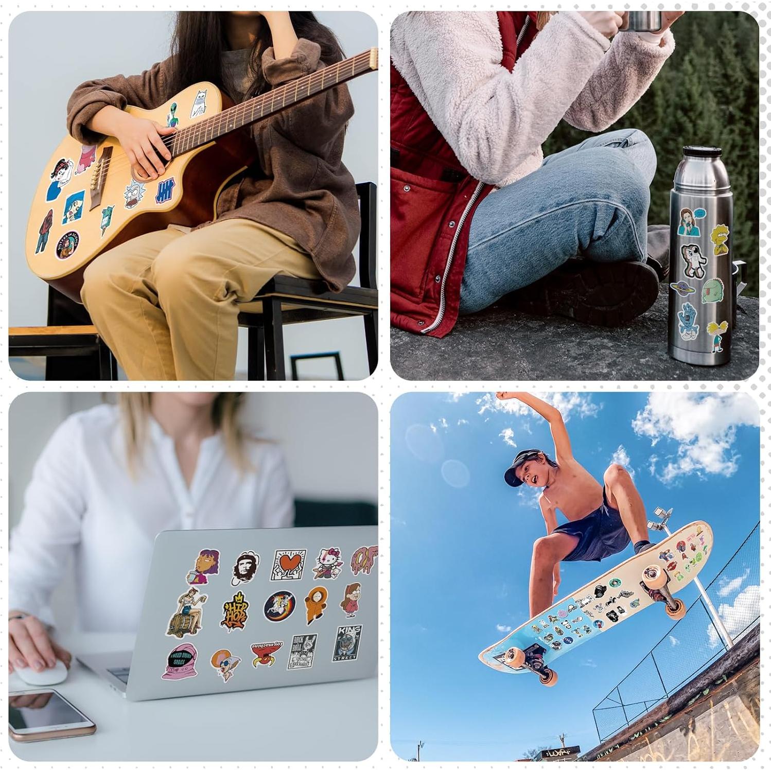 Paquete de Stickers Geniales Arme 400 Piezas Vinilo Impermeable