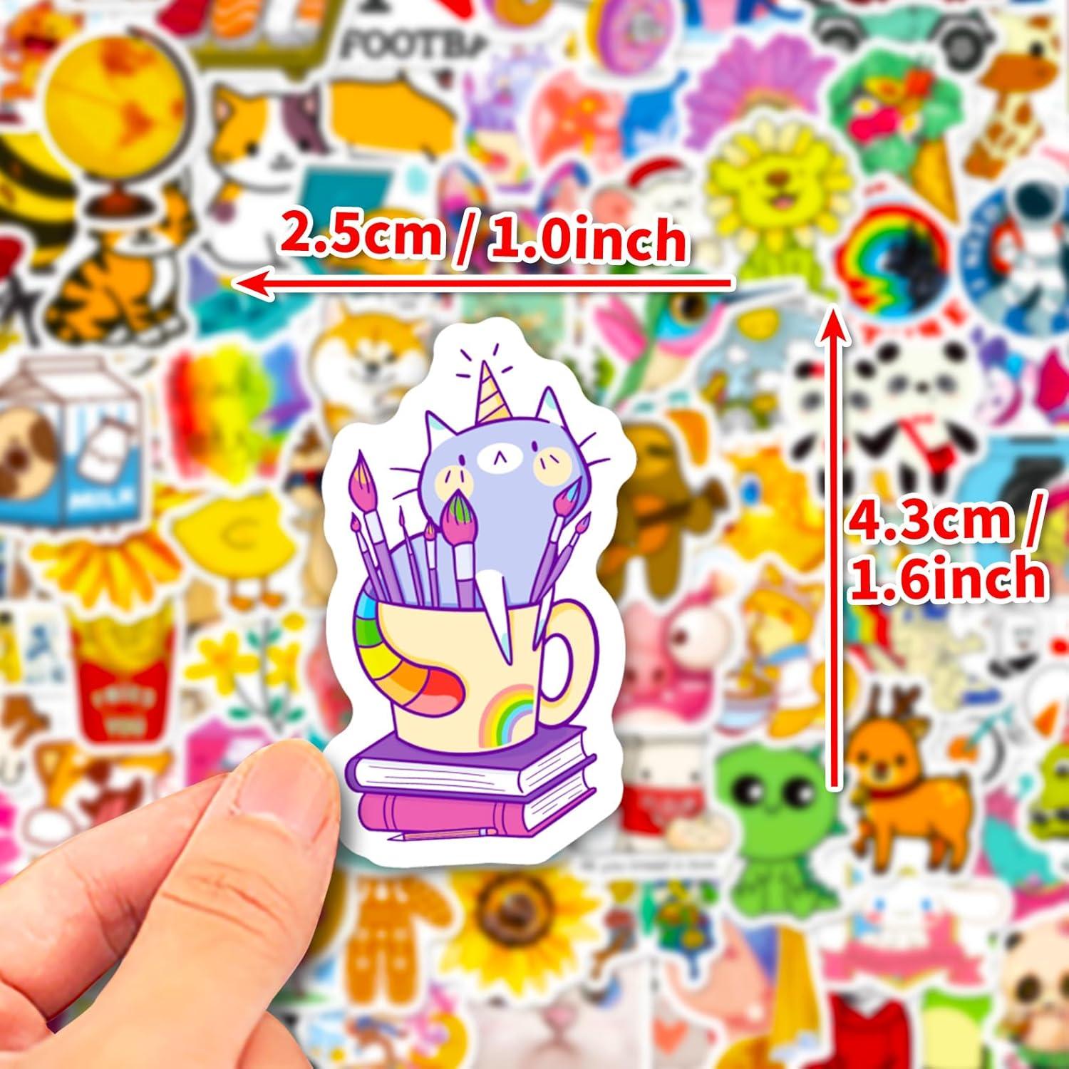 100 Pegatinas Impermeables AIONLUX para Niños - Vinilo Kawaii