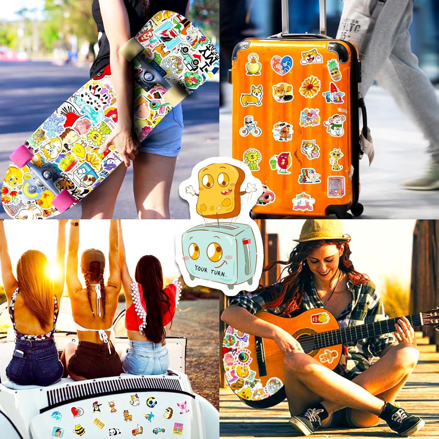 100 Pegatinas Impermeables AIONLUX para Niños - Vinilo Kawaii