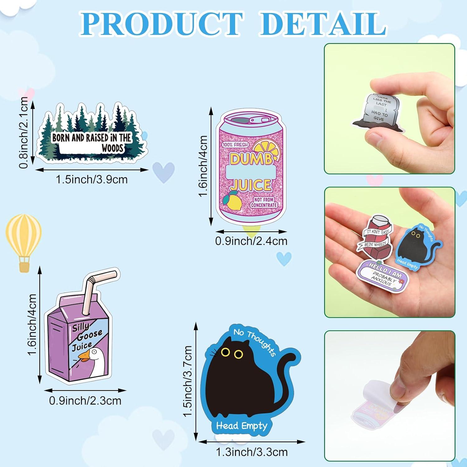 400 Pegatinas Divertidas Chivertion Impermeables para Adultos