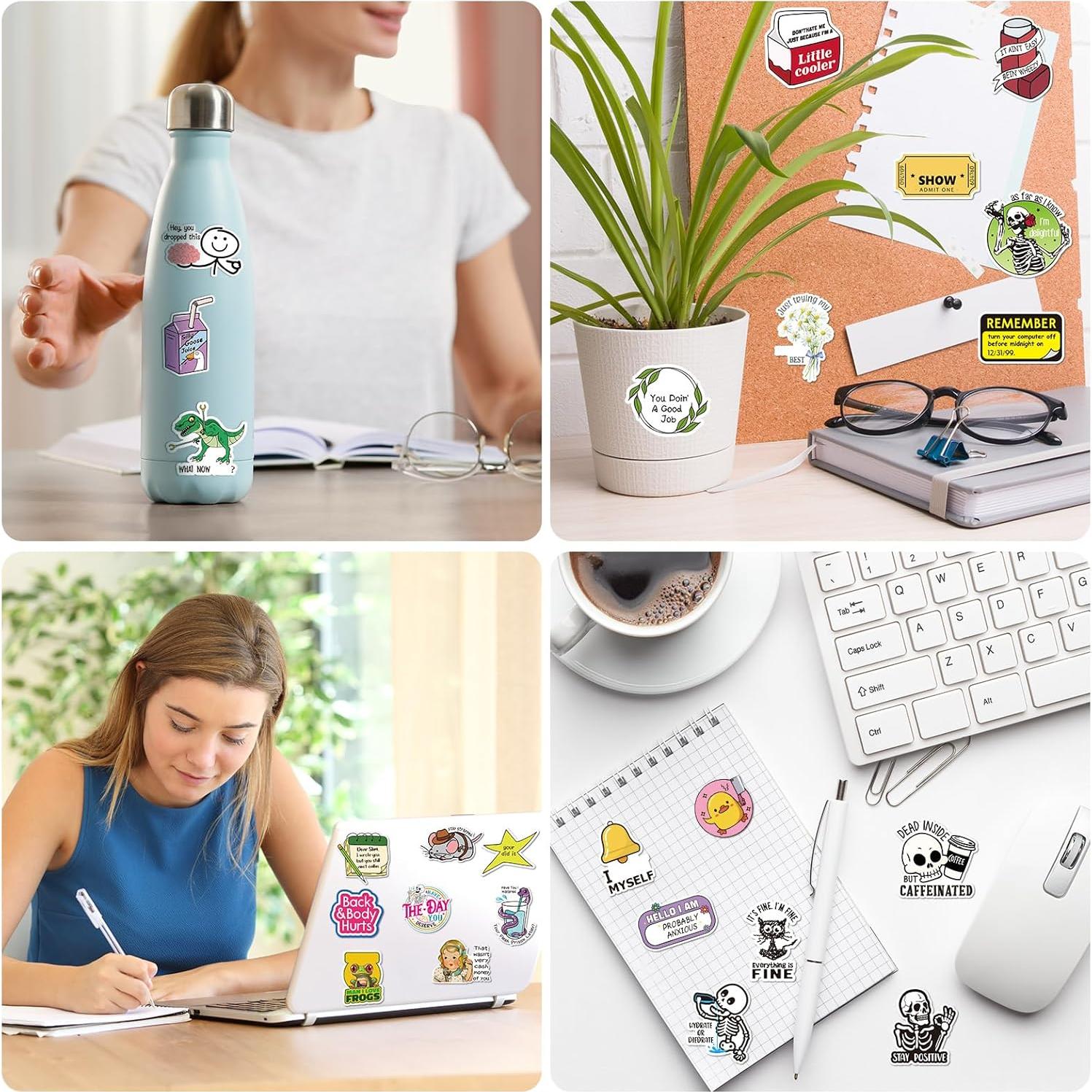 400 Pegatinas Divertidas Chivertion Impermeables para Adultos