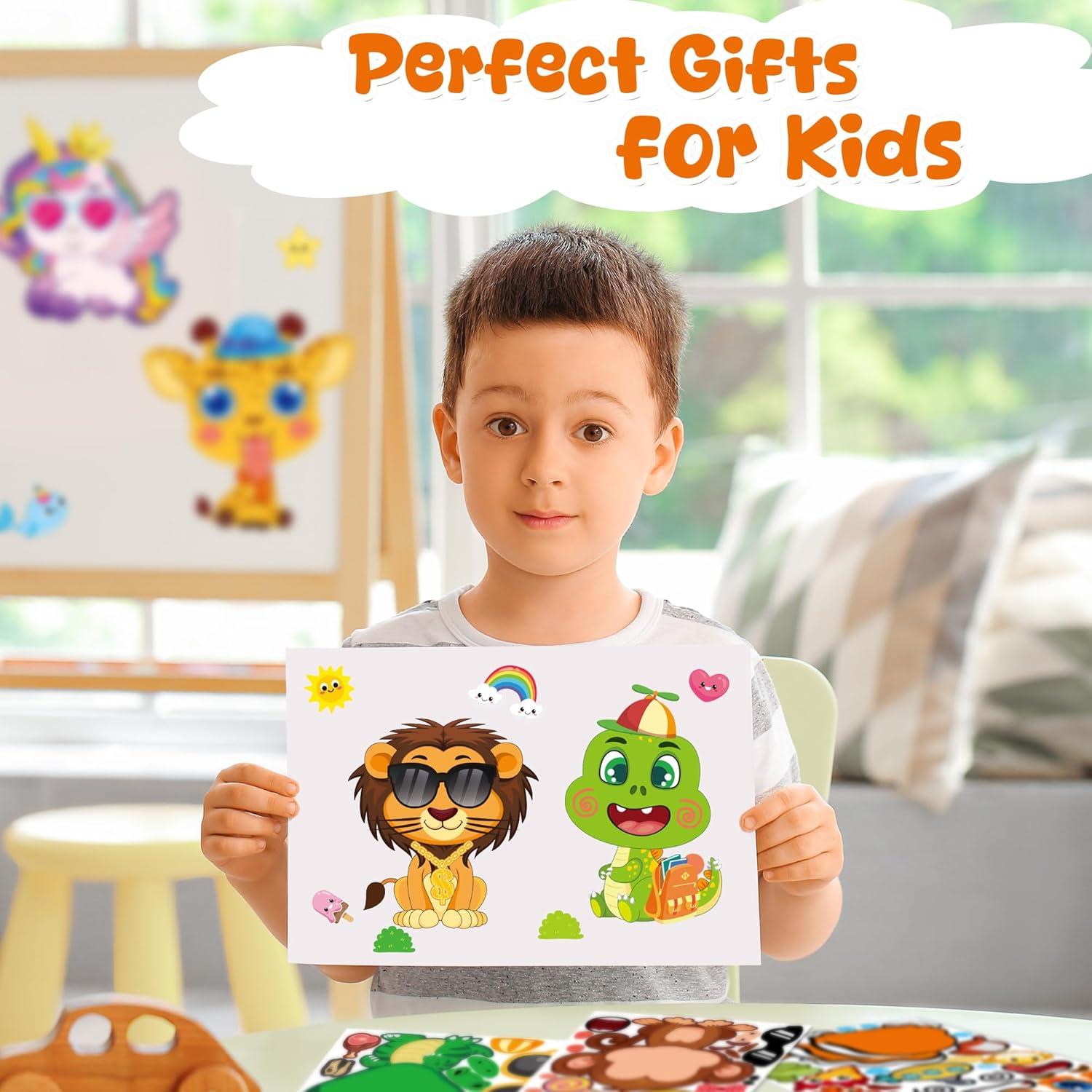 Pegatinas para Niños MISS FANTASY - 48 Hojas de Animales