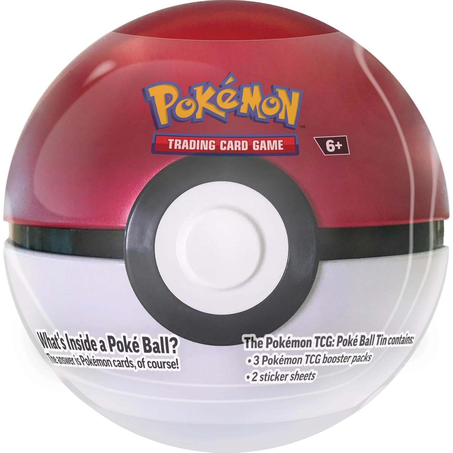 Paquete de Latas de Poké Ball 2024 - Pokémon TCG (3 Latas, 9 Paquetes)