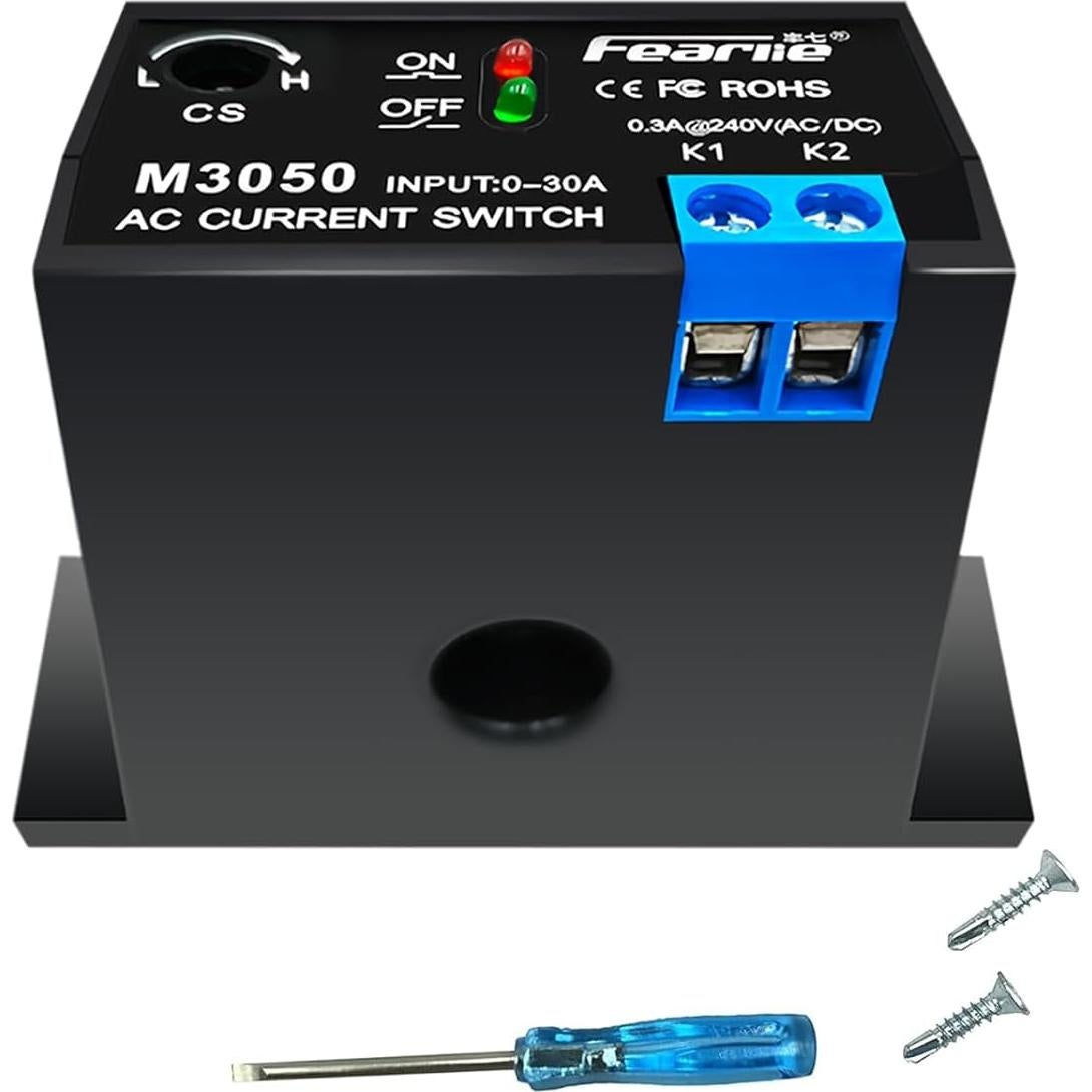 Relé de Detección de Corriente AC Nodehawk M3050 0-30A