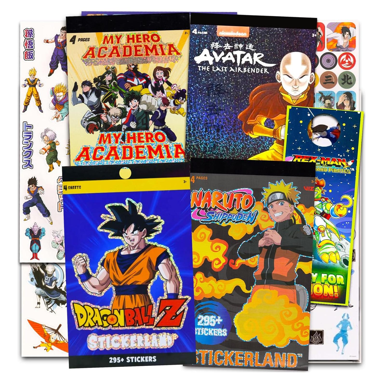 Mega Set de Stickers de Anime Crenstone - 900 Stickers Naruto, Dragon Ball, My Hero Academia
