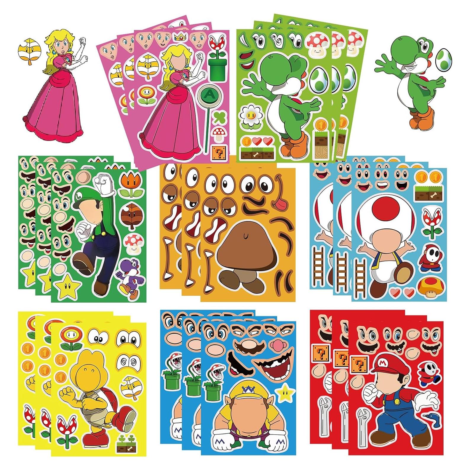 36 Stickers para Hacer Caras Hatraky - PVC Impermeables