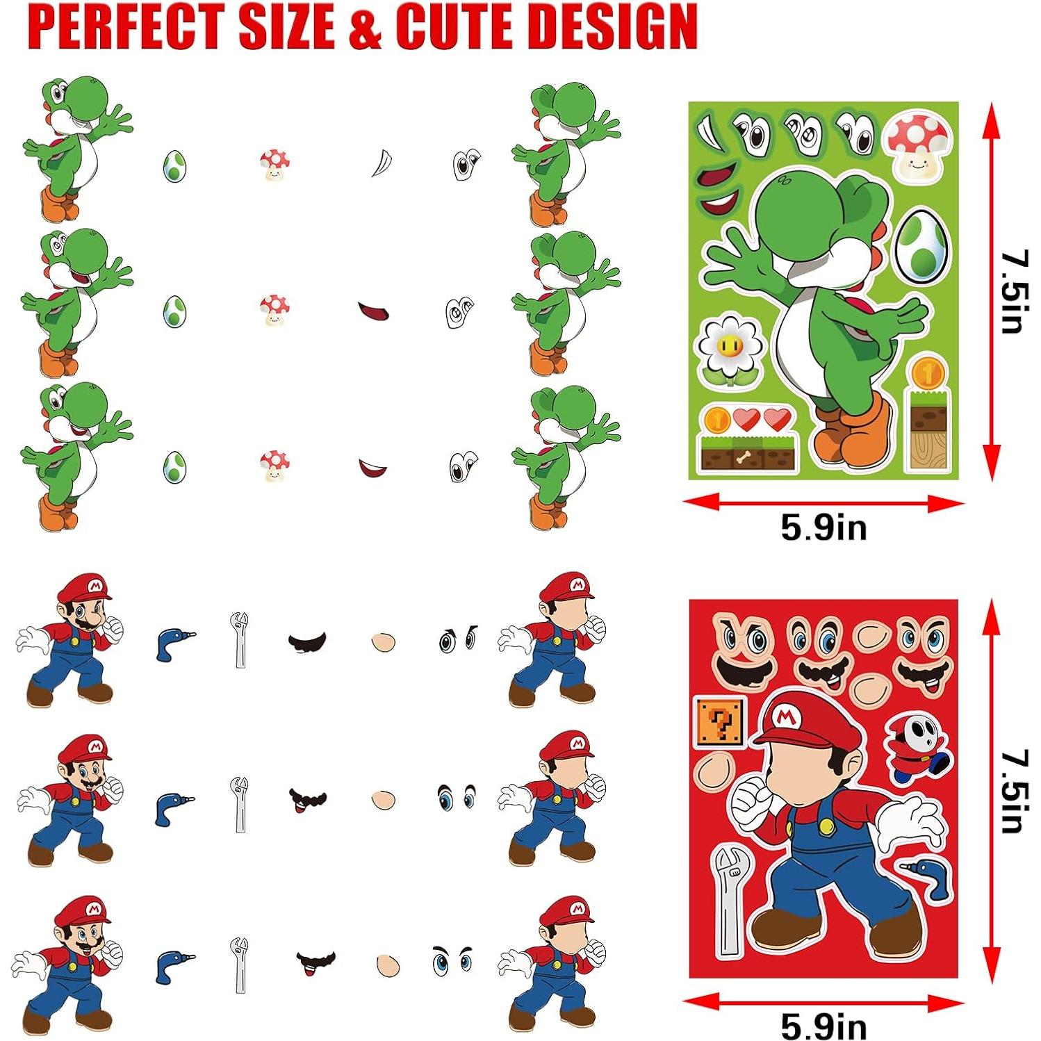 36 Stickers para Hacer Caras Hatraky - PVC Impermeables