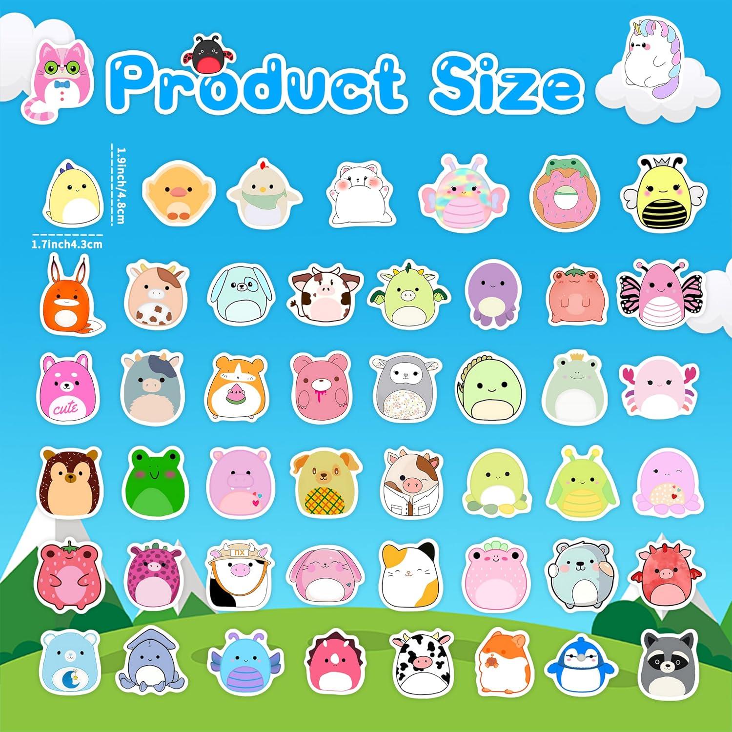 50 Stickers de Animales Lindos Robmoda - Vinilo Impermeable