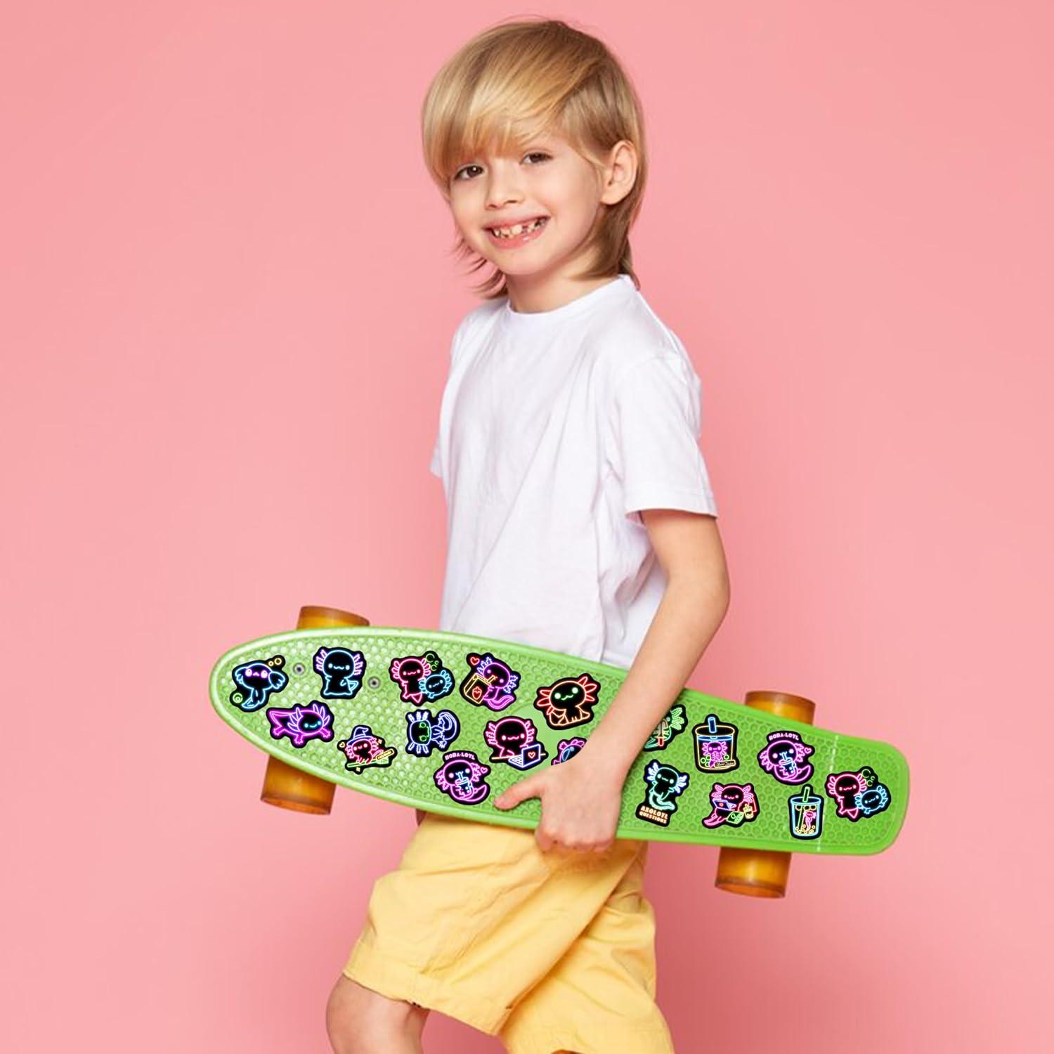 Calcomanías de Salamandra Robmoda 51 Pcs Brillan en la Oscuridad