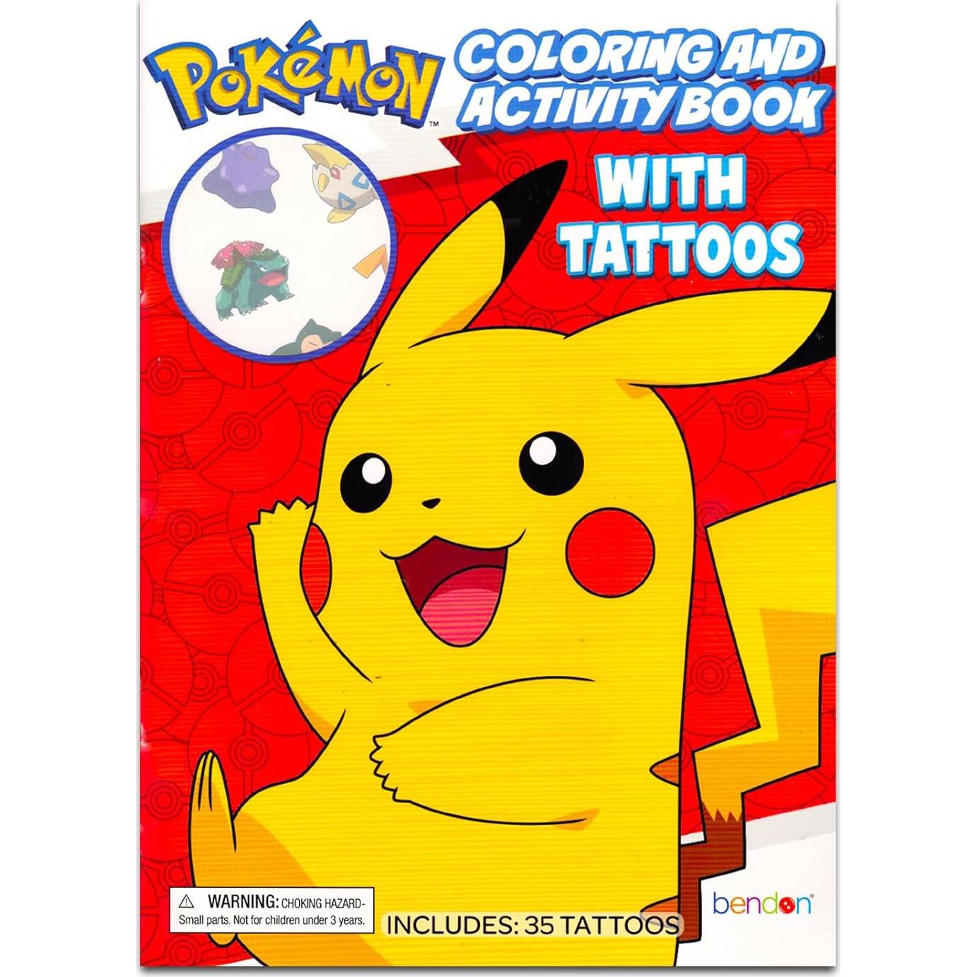 Conjunto de Tatuajes Temporales Pokemon Crenstone - 70 Piezas