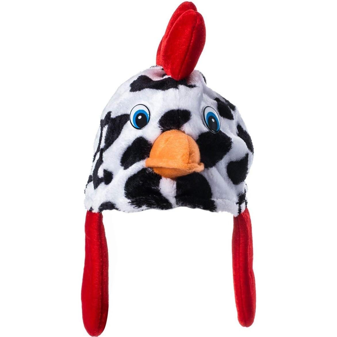 Tigerdoe Farm Animal Hats Set - Animal Costume Hat - Farm Dress Up - Plush Rooster, Horse, Sheep - 3 Pc Set