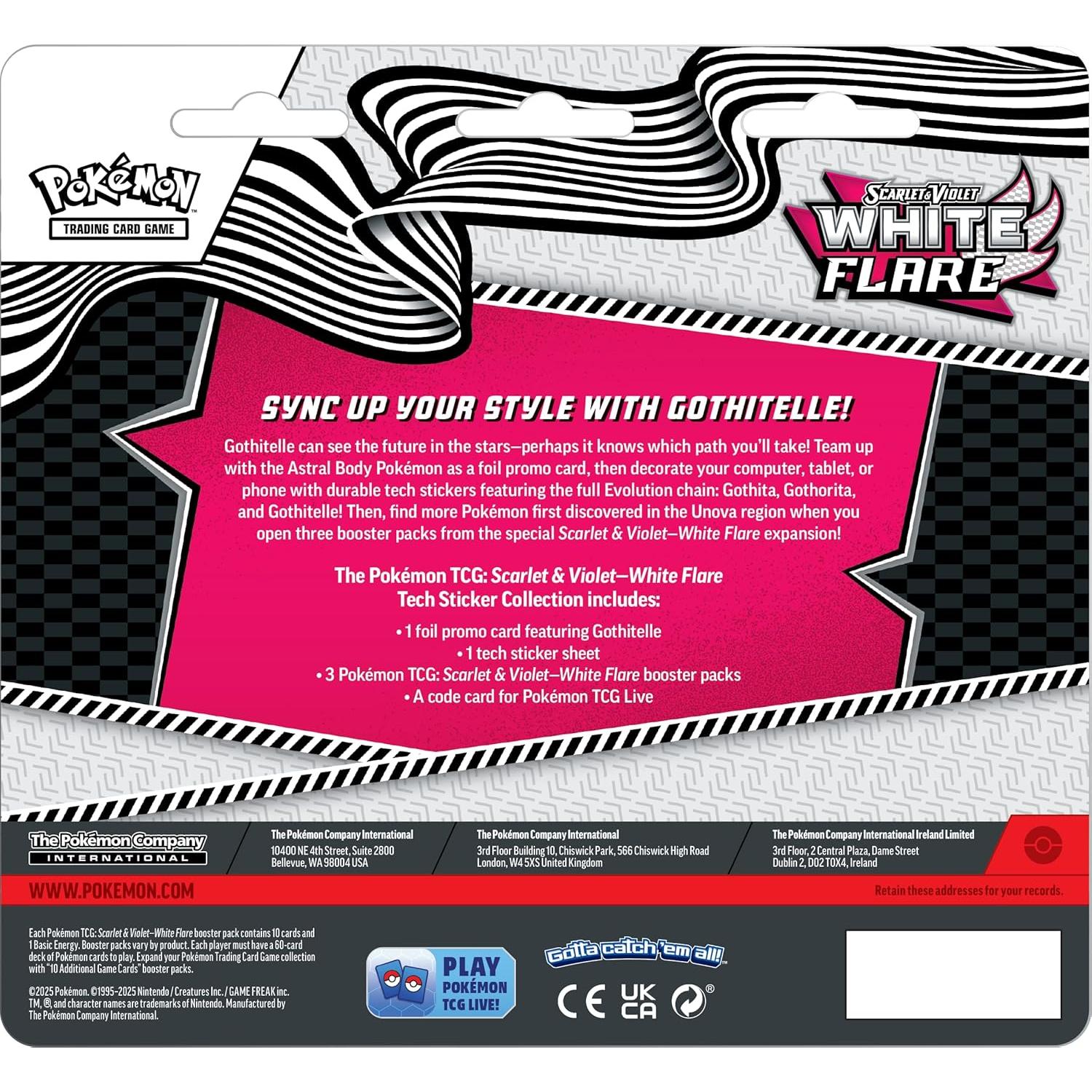 Blister Pokémon TCG Escarlata y Púrpura Gothitelle 3 Paquetes