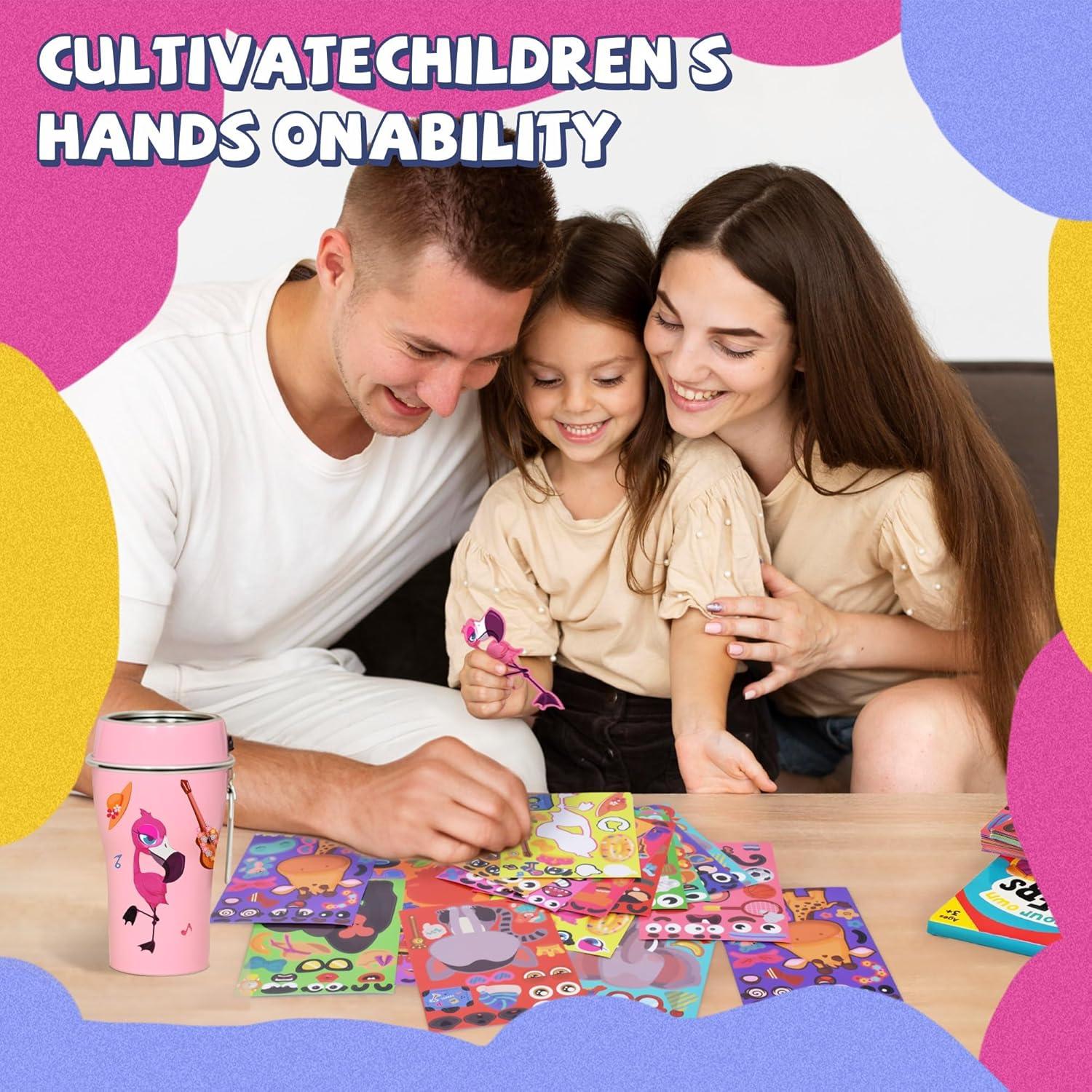 Stickers de Animales Sinceroduct - 100 Hojas DIY para Niños