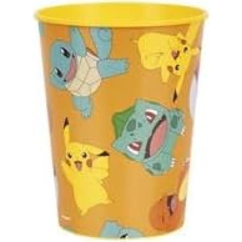 Suministros Fiesta Cumpleaños Pokémon - 12 Vasos Reutilizables 473ml