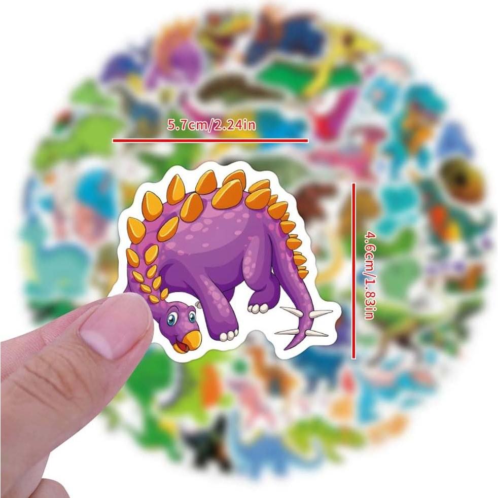 162 Pegatinas de Dinosaurios FNGEEN - Vinilo Impermeable para Niños