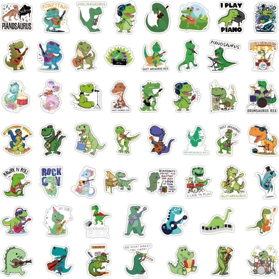 162 Pegatinas de Dinosaurios FNGEEN - Vinilo Impermeable para Niños