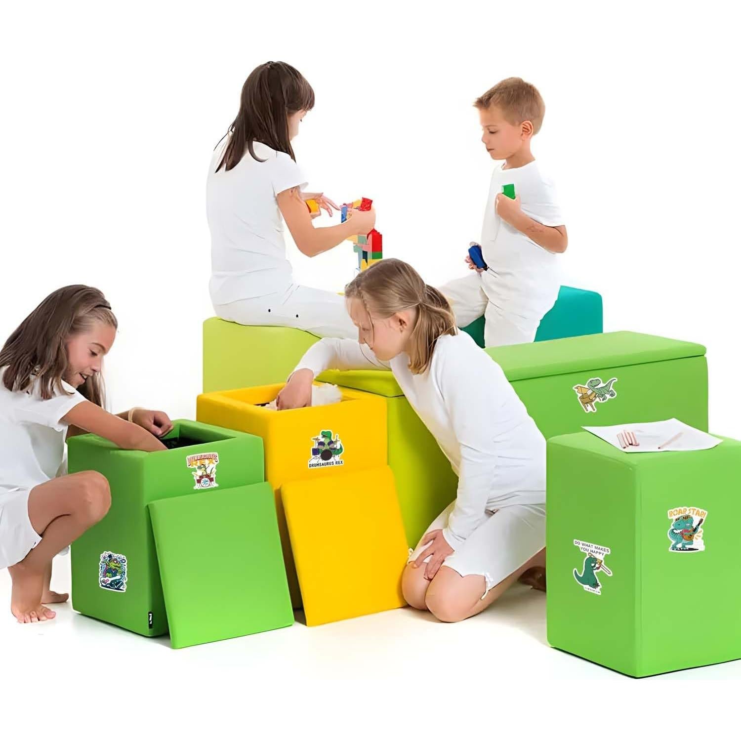 162 Pegatinas de Dinosaurios FNGEEN - Vinilo Impermeable para Niños