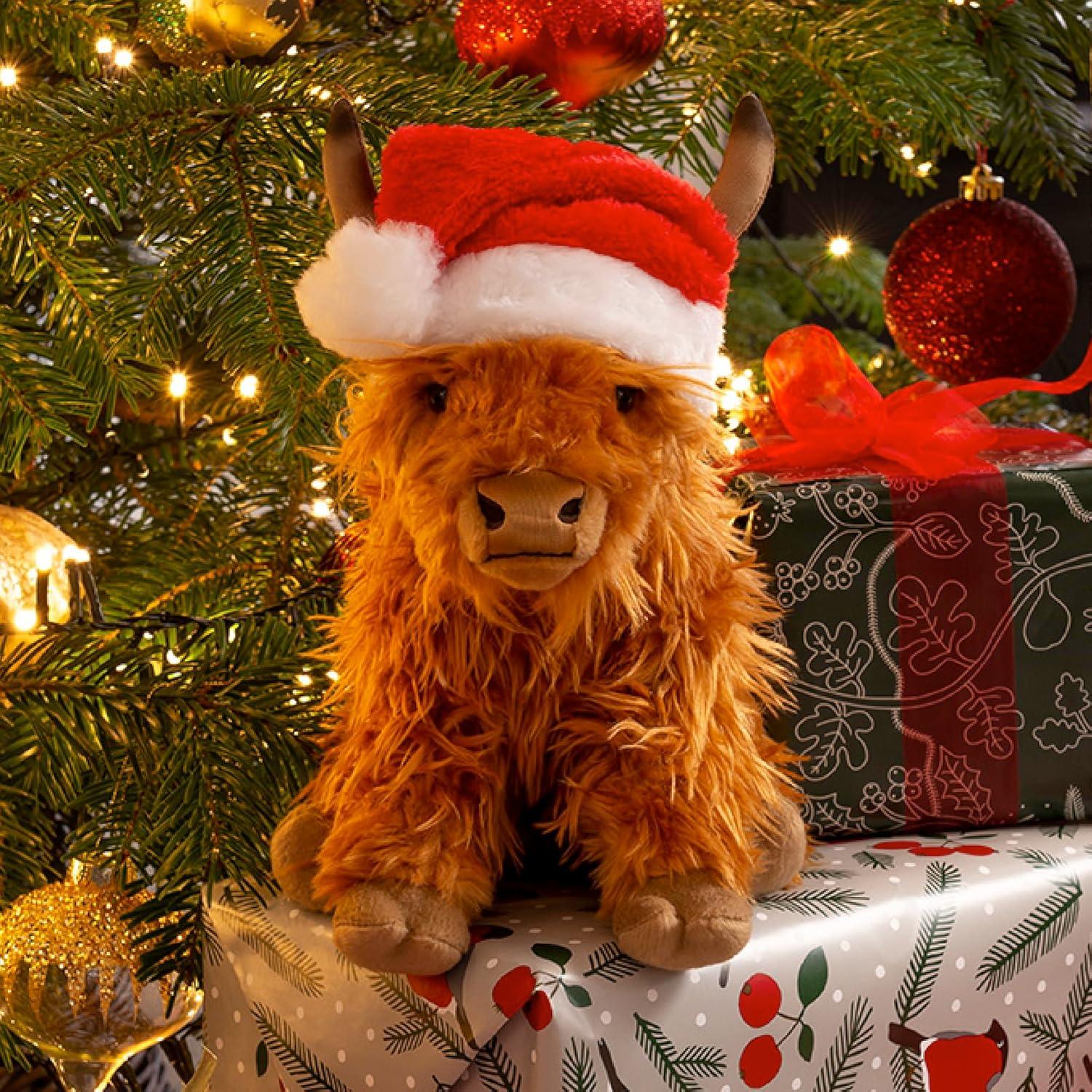 Vaca de las Tierras Altas Living Nature Marrón 22 cm con Sonido