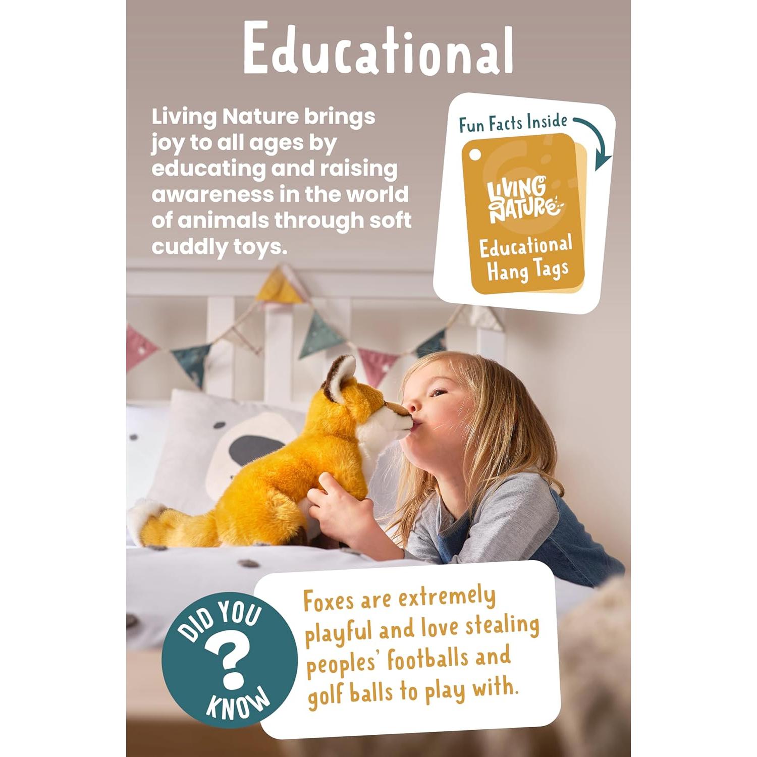 Vaca de las Tierras Altas Living Nature Marrón 22 cm con Sonido