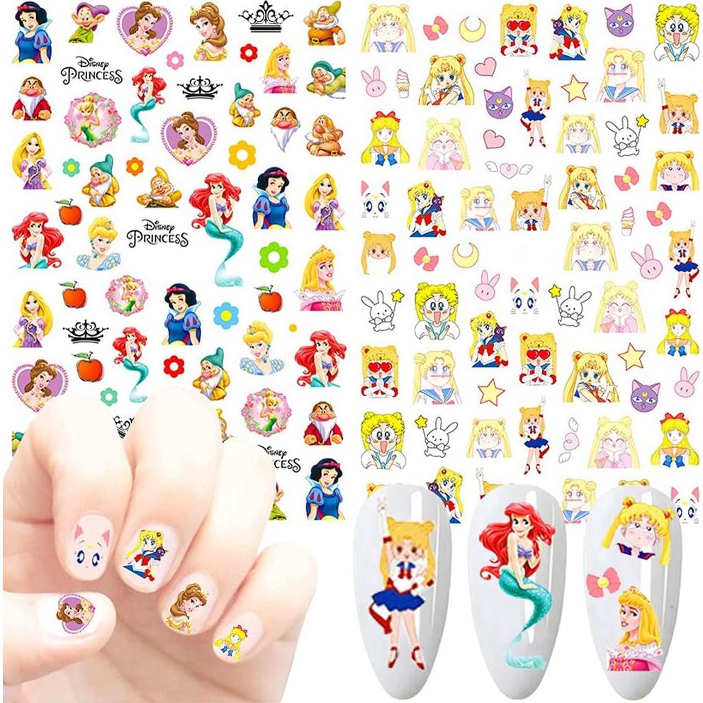 Calcomanías de Uñas 3D Temote - 7 Hojas Autoadhesivas