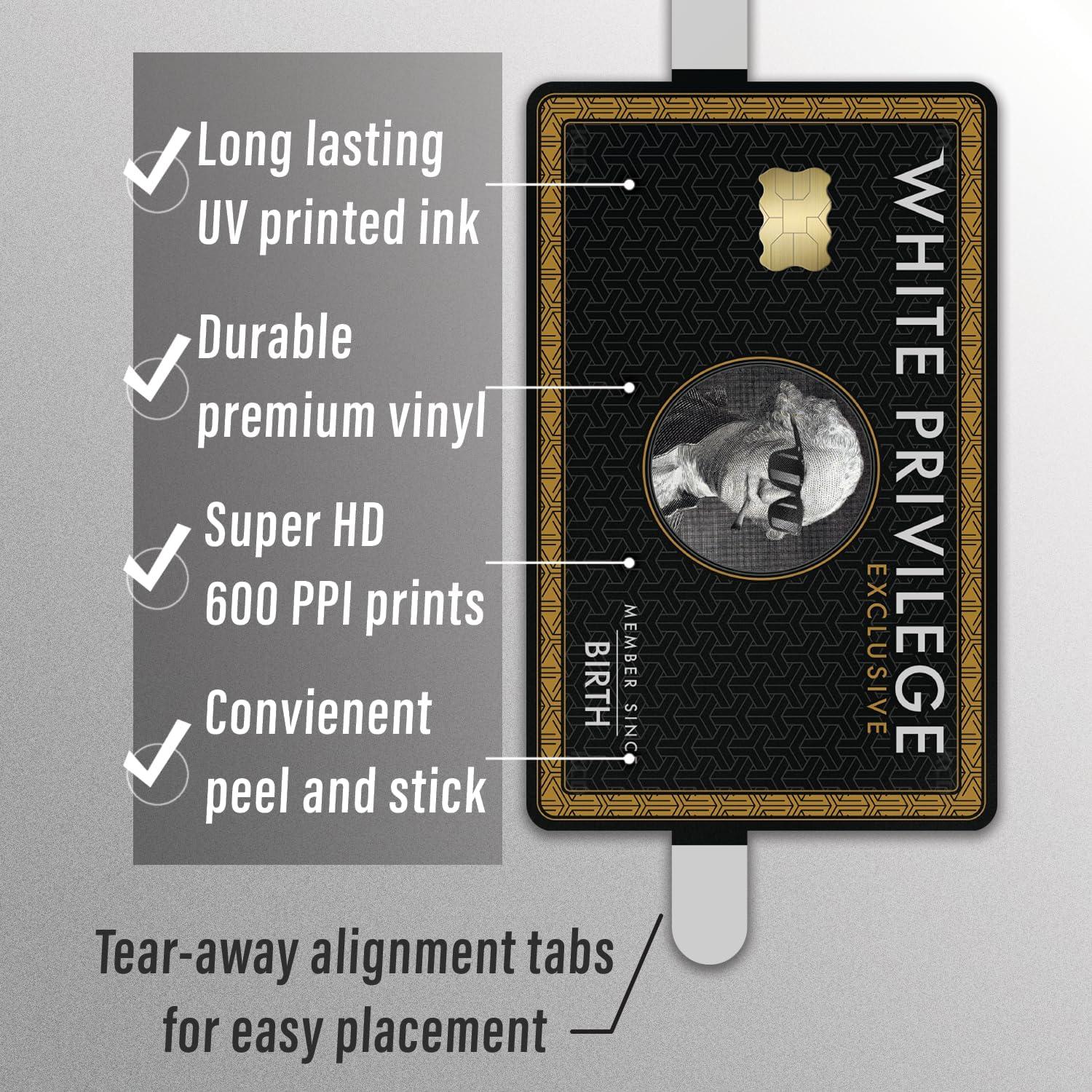 Cubiertas de Tarjeta de Crédito KCD Blanco-Privilegio 3-Pack