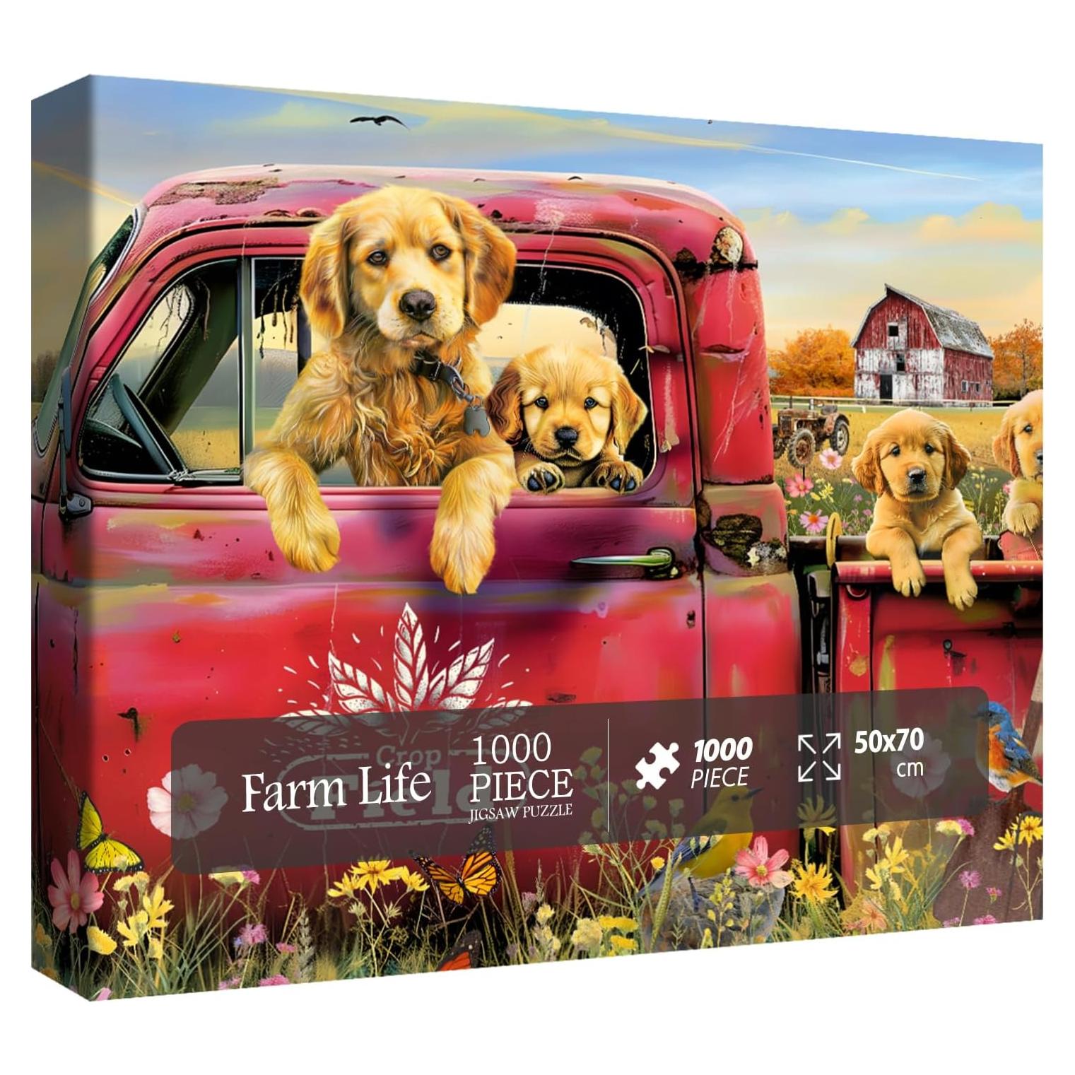 Rompecabezas de Perros de Granja Larkipuzz 1000 Piezas