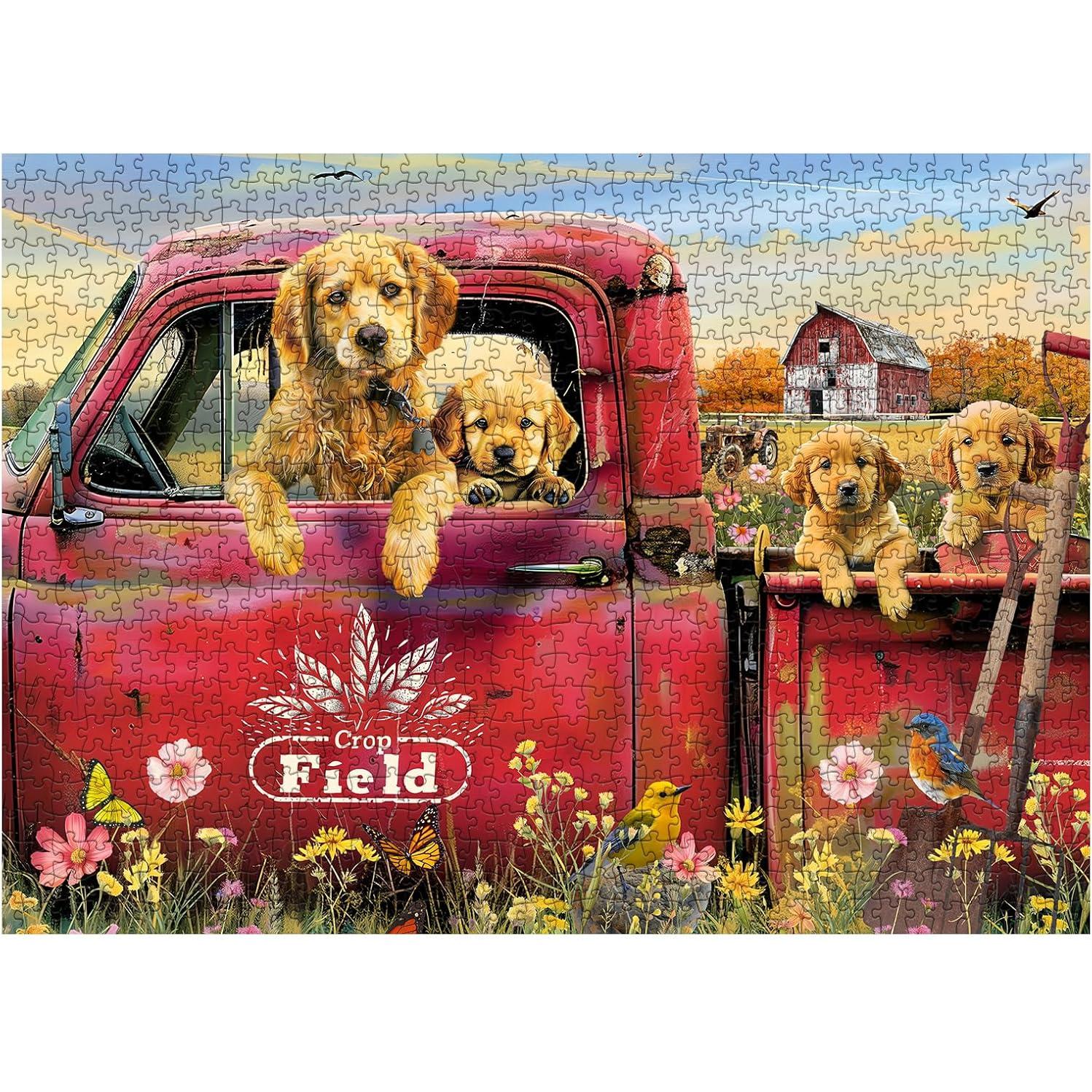 Rompecabezas de Perros de Granja Larkipuzz 1000 Piezas