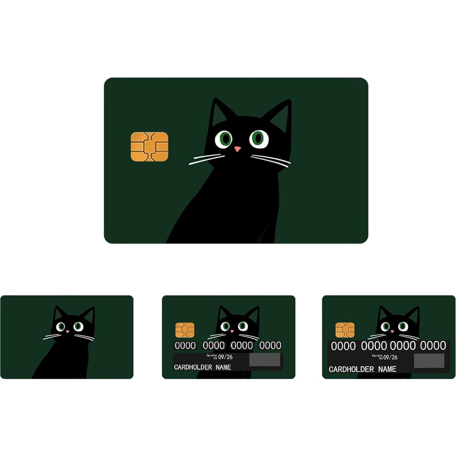 Conjunto de Fundas para Tarjetas LKMUPNR Gato 2 Piezas PVC