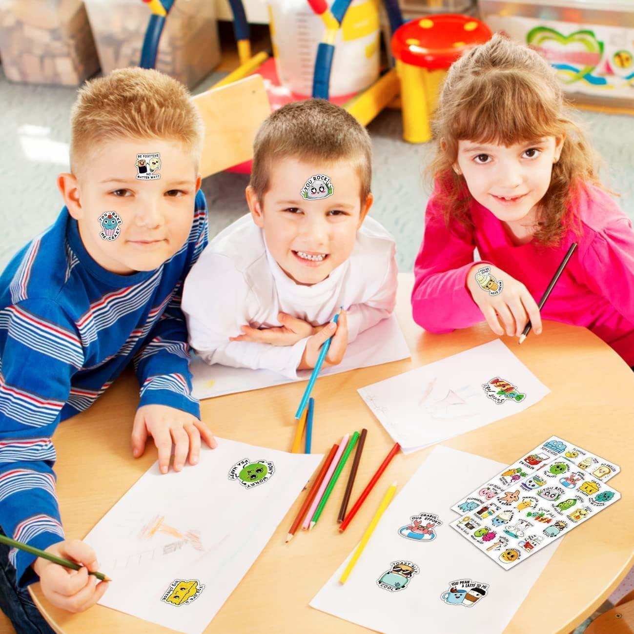 464 Pegatinas Divertidas FNGEEN para Niños - Motivacionales e Impermeables