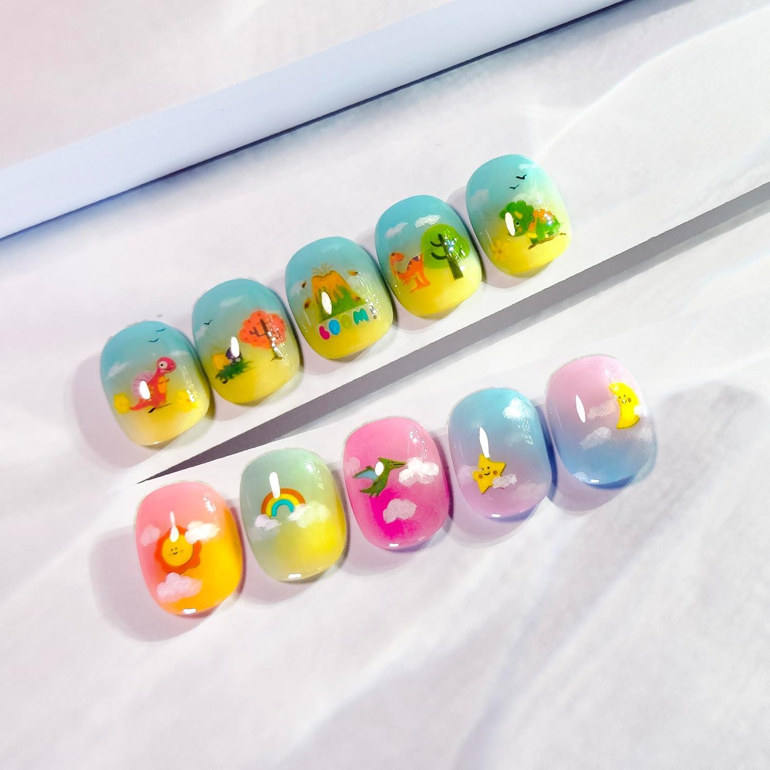 Calcomanías de Uñas Okiyomi 15 Hojas Brillan en la Oscuridad