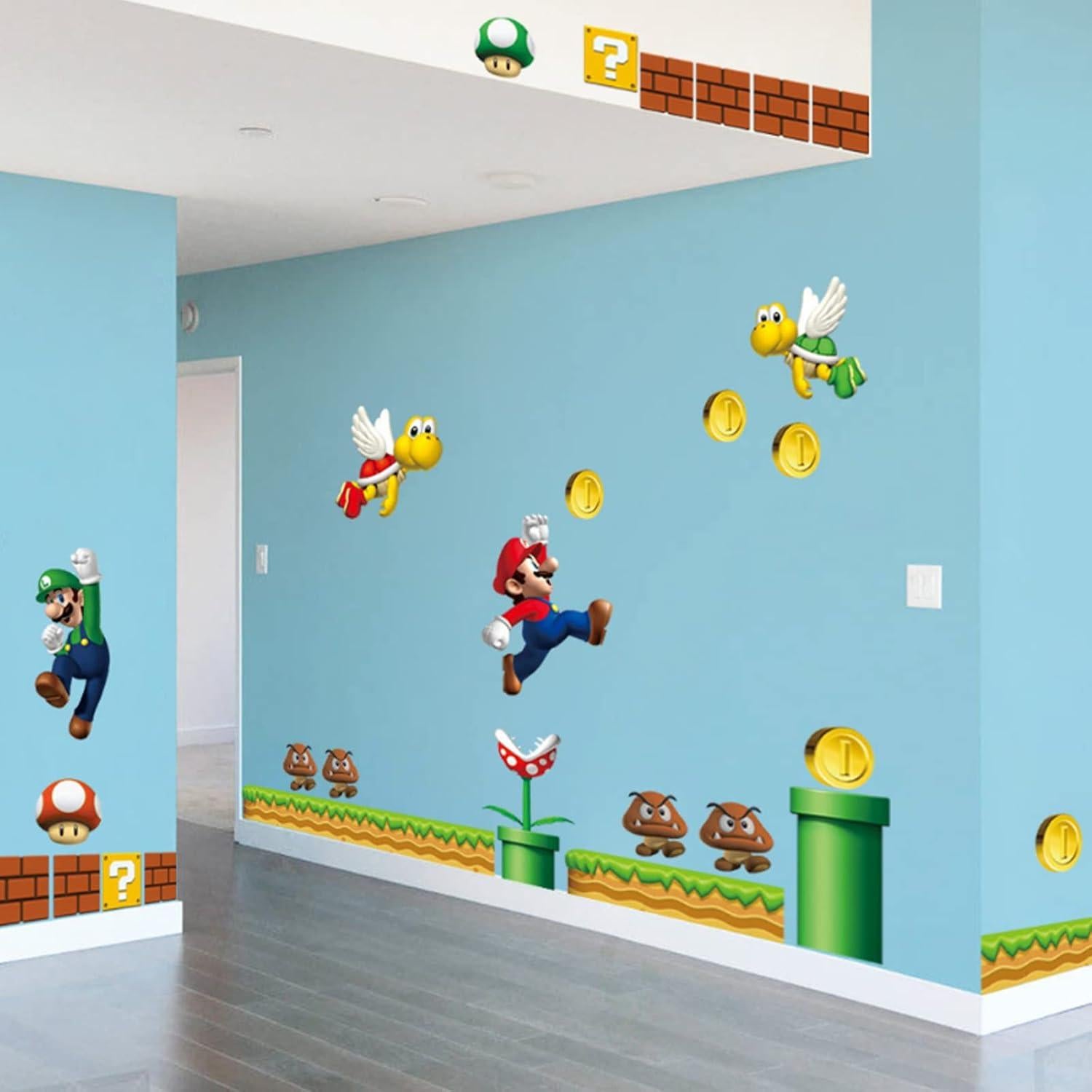 Calcomanías de Pared Super Mario Brothers SchwartzCount 90x30 cm