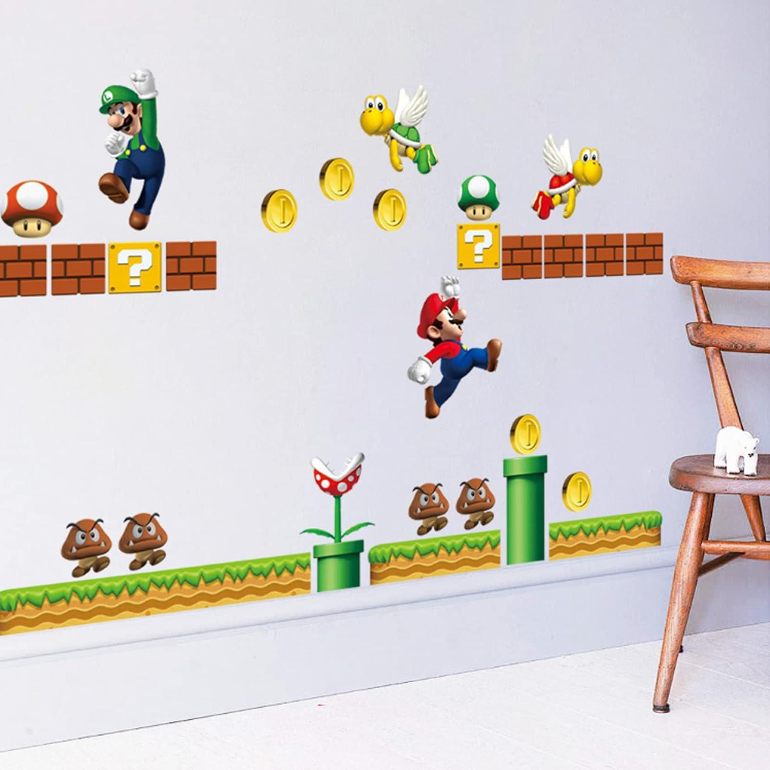 Calcomanías de Pared Super Mario Brothers SchwartzCount 90x30 cm