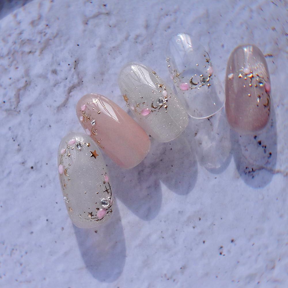 Pegatinas de Uñas de Cristal de Hielo Dornail - Diseño Estrella Luna