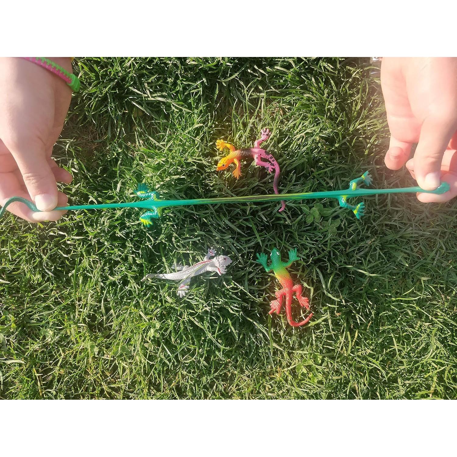 Pack de 24 Juguetes de Lagartijas Estirables UpBrands