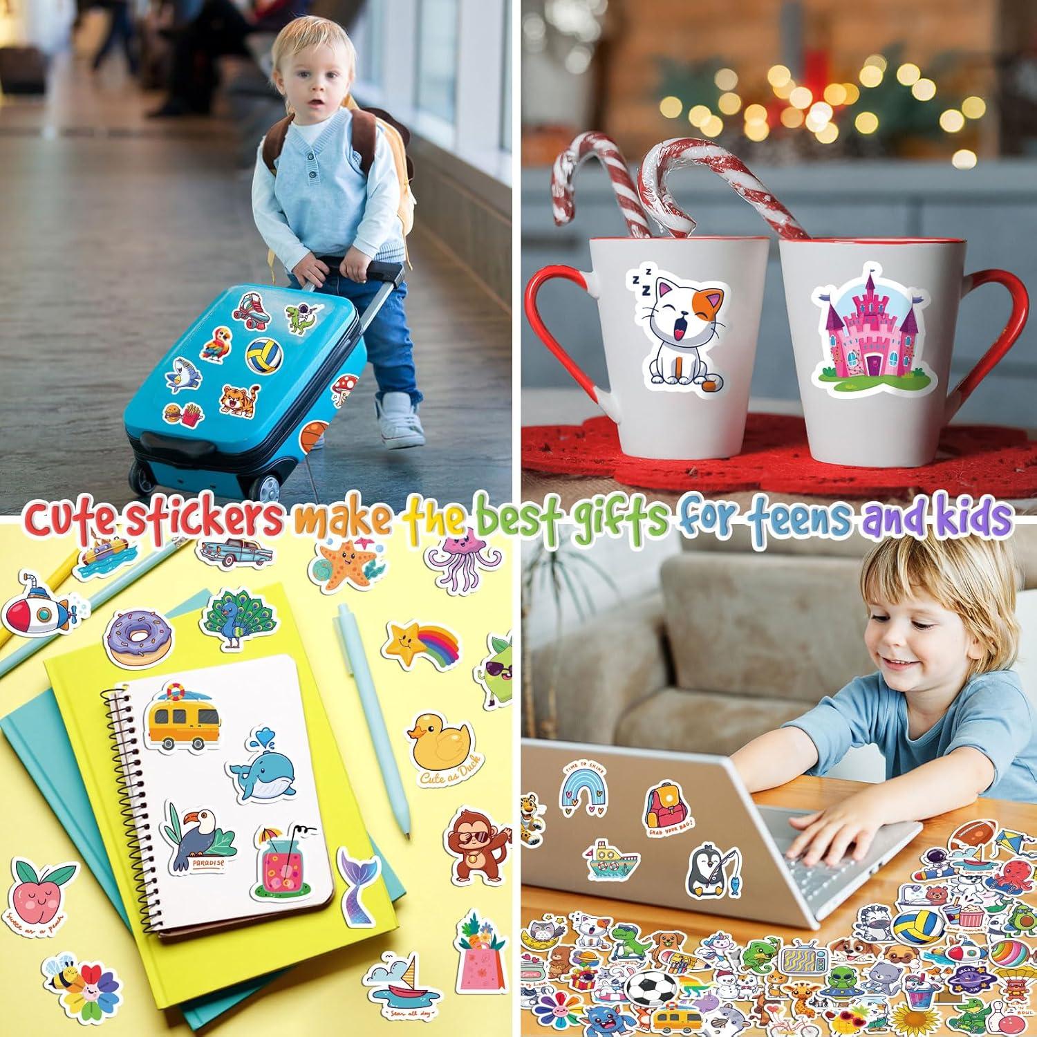 Calcomanías para Botellas de Agua ALODNY 200 Piezas Kawaii