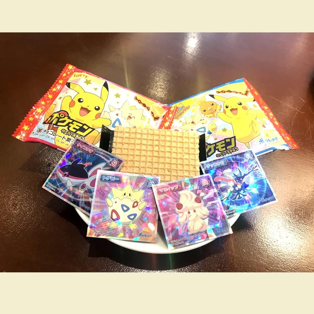 Caja de Galletas Wafers de Anime Lotte 290g - Pokemon y Demon Slayer