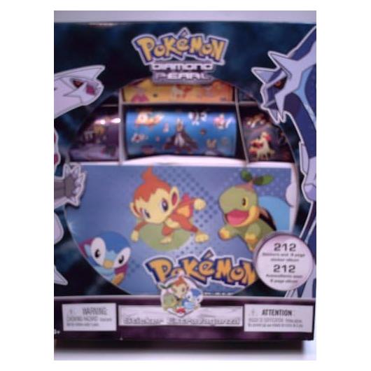 Caja de Stickers Pokemon Diamante y Perla Sandylion 212 Piezas